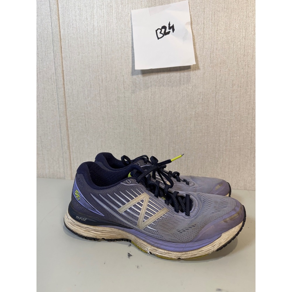 New Balance Womens 880 v8 Running Shoes Sz 9.5 High Arch Insoles Purple Silver